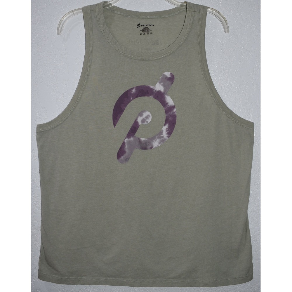 Peloton Tank Top Women XL Sage Green Go Beyond The Known Graphic Sleeveless Tee - Picture 3 of 16